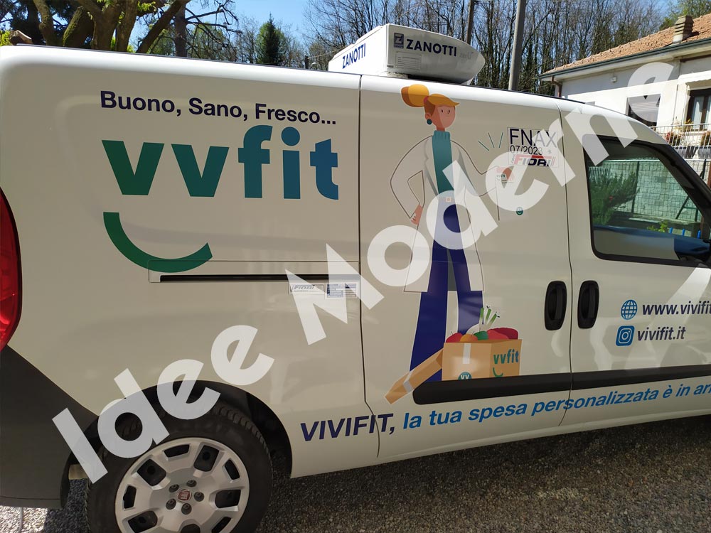 Flotta aziendale decorata con pellicole grafiche Varese Milano