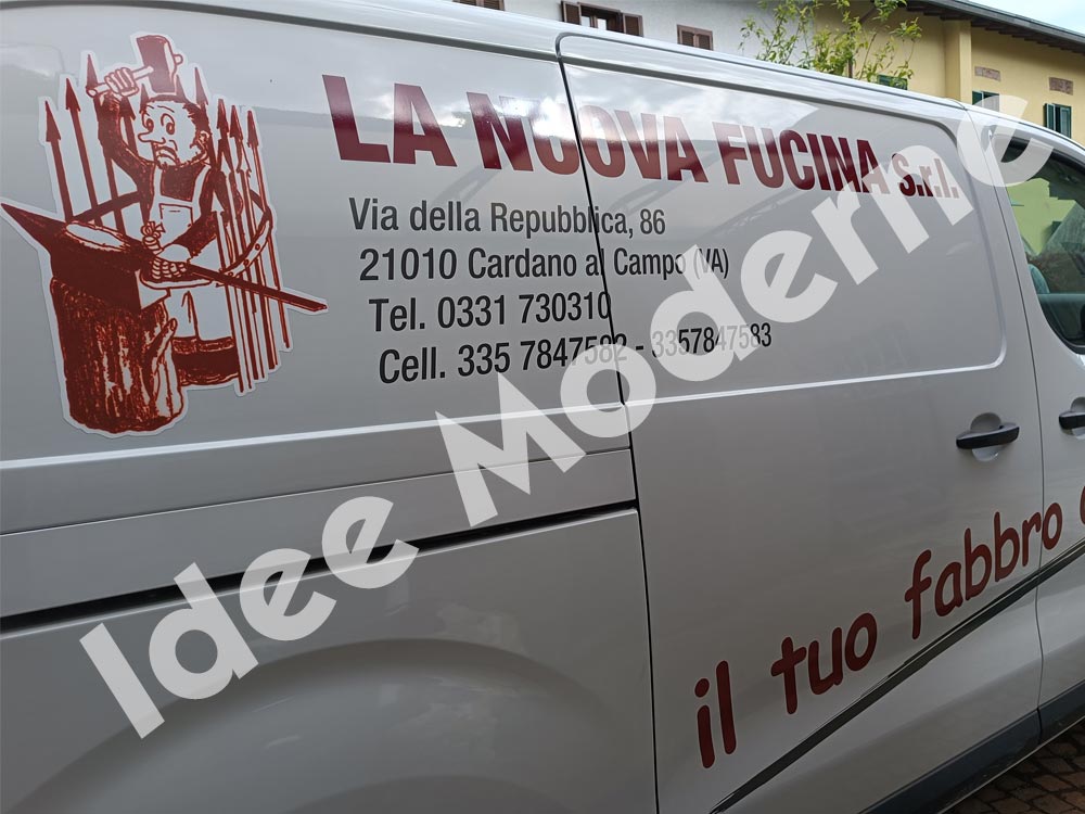 Flotta aziendale decorata con pellicole grafiche Varese Milano