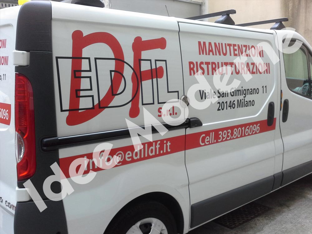 Flotta aziendale decorata con pellicole grafiche Varese Milano