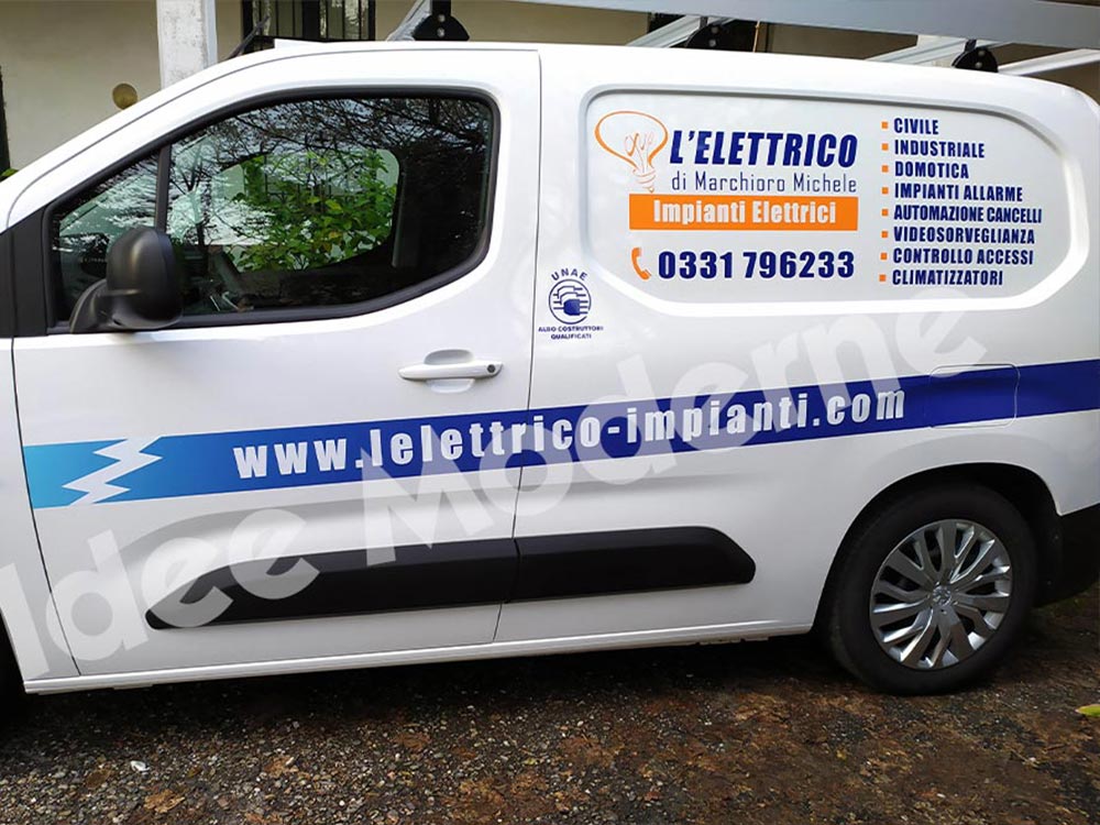 Flotta aziendale decorata con pellicole grafiche Varese Milano