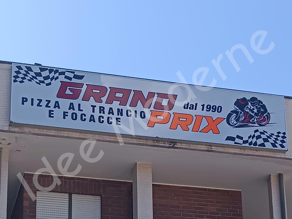 Insegna negozio personalizzata con logo aziendale Varese