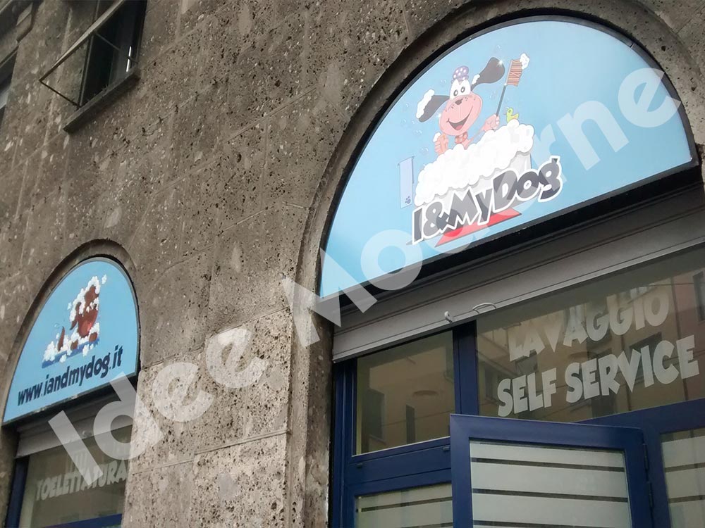 Installazione insegna LED per attività commerciale provincia Varese