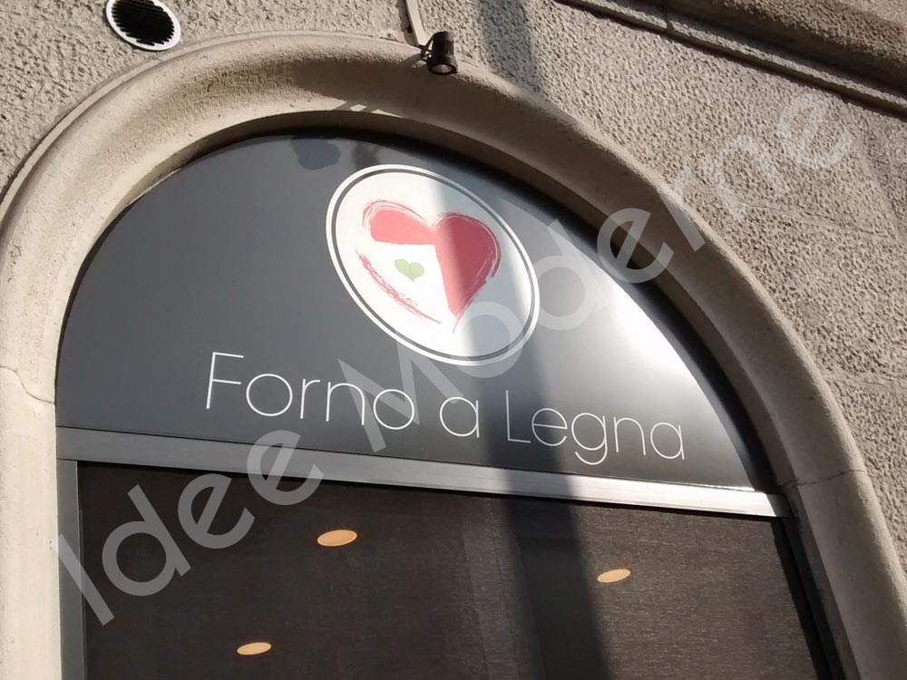 Insegna opaca personalizzata in alluminio per ufficio