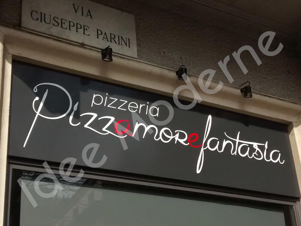 Insegna opaca personalizzata in alluminio per ufficio