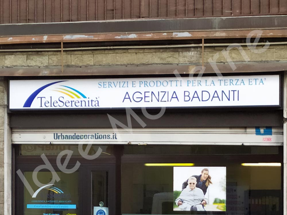 Insegna pubblicitaria totem per attività commerciale Varese