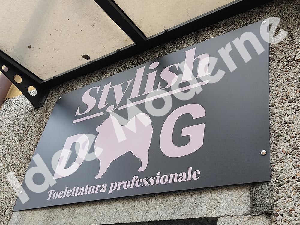 Installazione insegna pubblicitaria a bandiera Varese