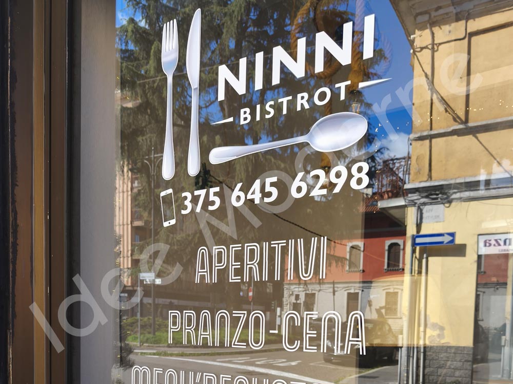 Scritte adesive personalizzate Varese