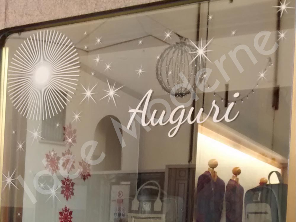 Scritte adesive in PVC per vetrina Gallarate